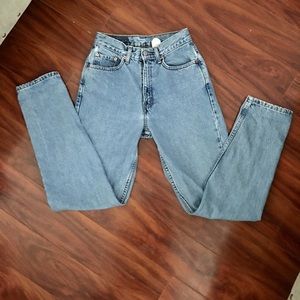 Levi's Light Blue High-Rise Straight Leg Jeans